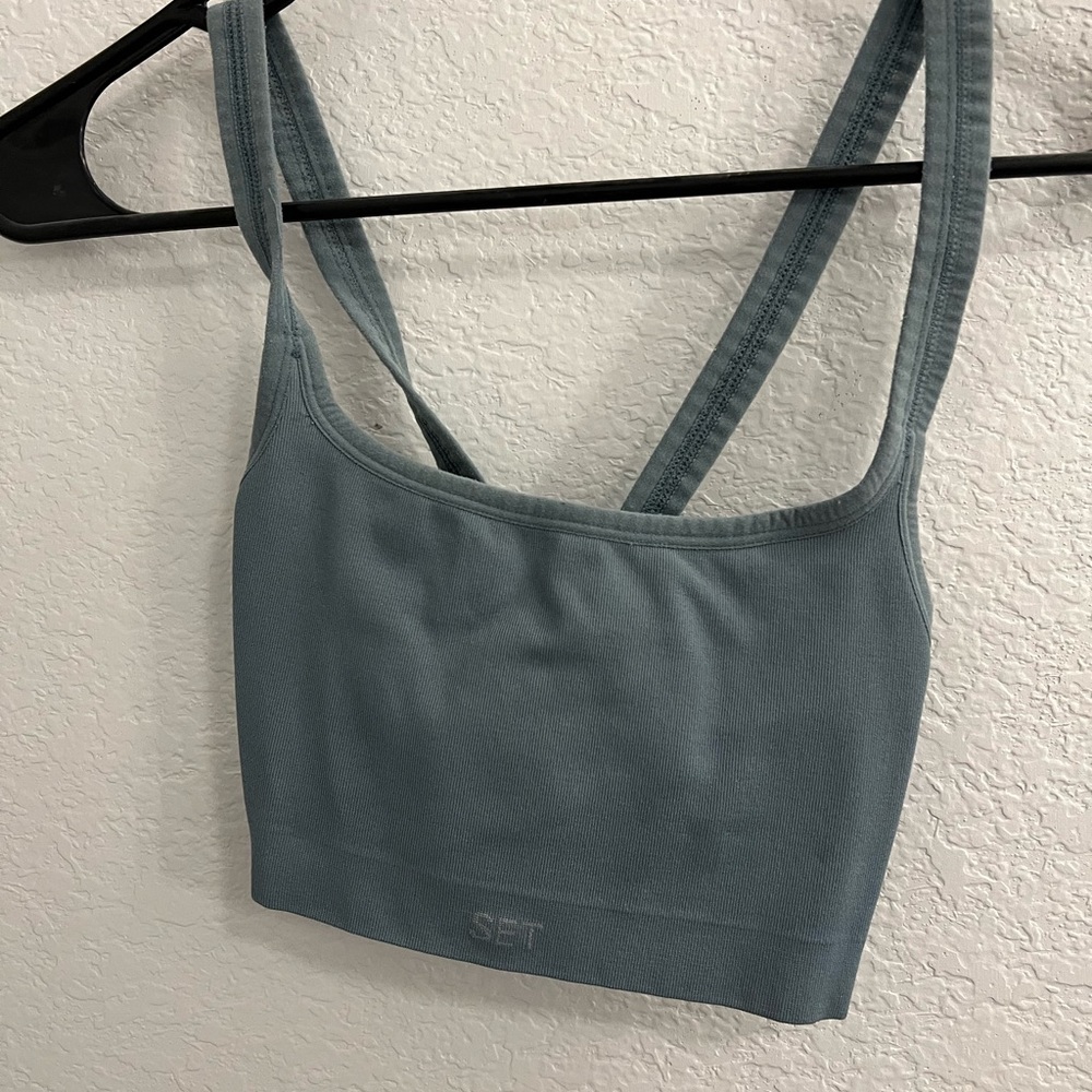 Set active cross back bra